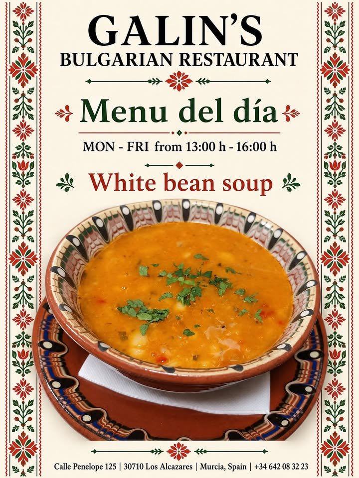 🍽 Menu del día at Galin’s Bulgarian Restaurant – homemade lunch in Los Alcázares!